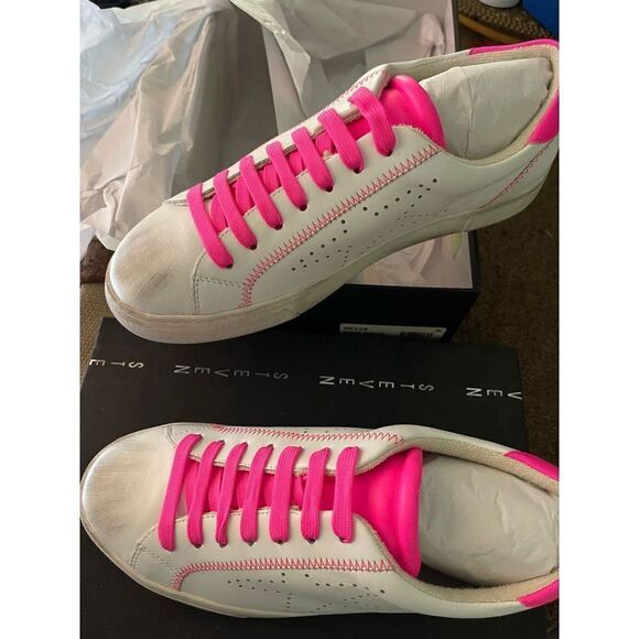 New Steve Madden Rezza Hot Pink Grunge Barbie Barbiecore Sneakers NIB - Picture 8 of 15